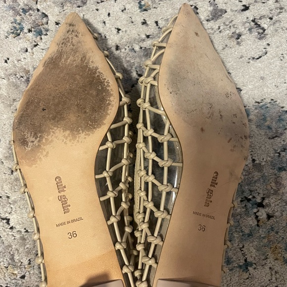 Cult Gaia Kenny Goatskin Woven PVC Pumps - Picture 5 of 5